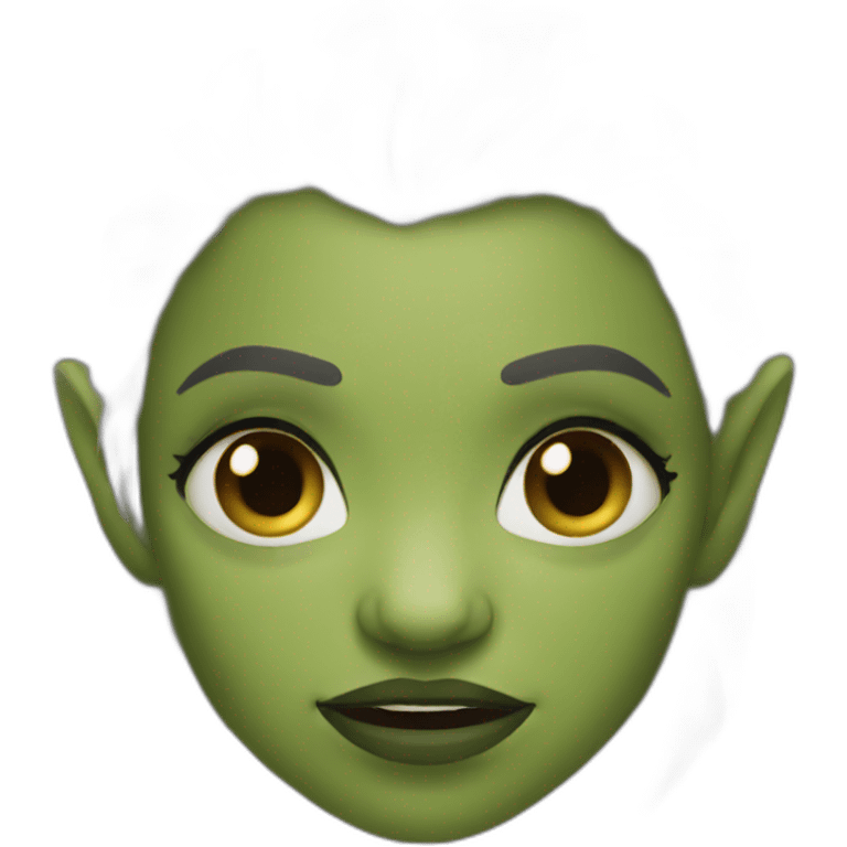 female orc face emoji