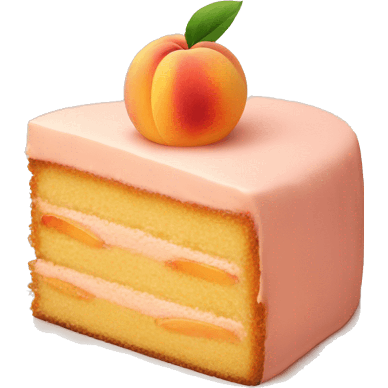 Peach cake emoji