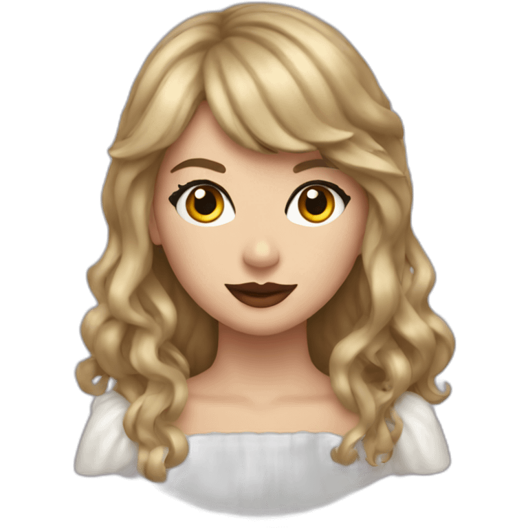 Taylor swift in a Halloween costume emoji