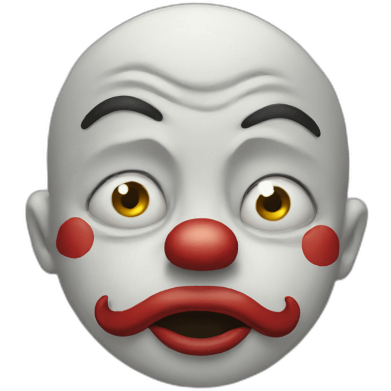 the crying clown emoji