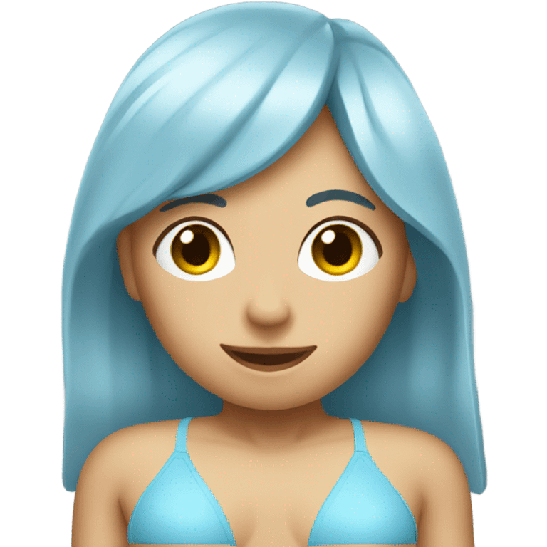 light blue bikini emoji