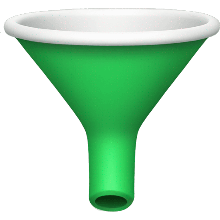 Funnel in green color emoji