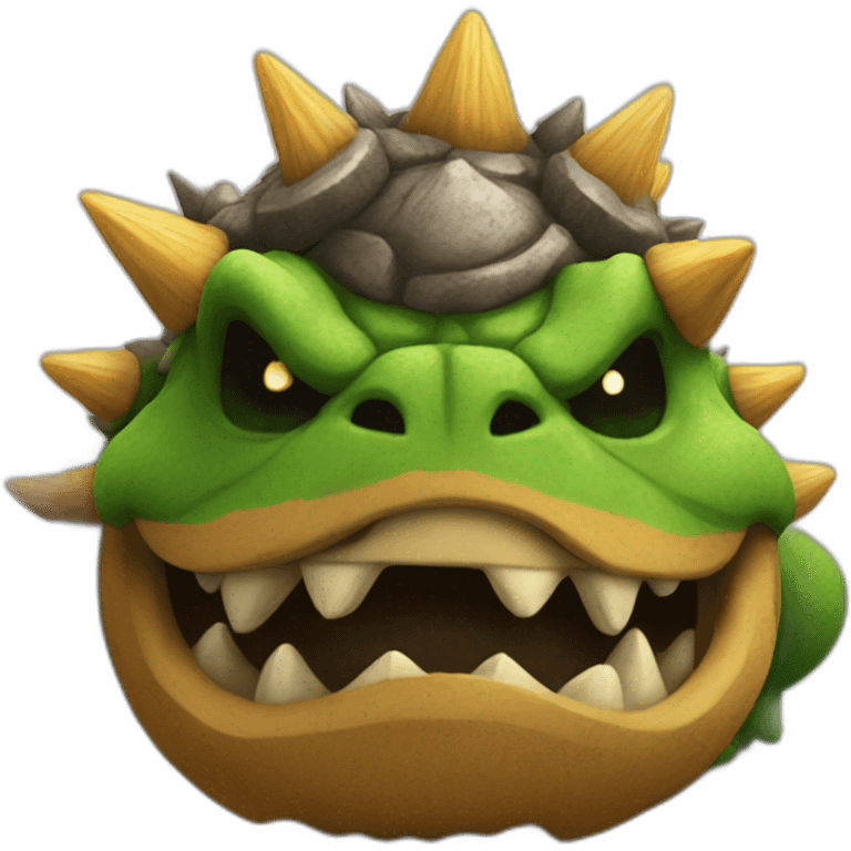 bowser mixed with dirt emoji emoji