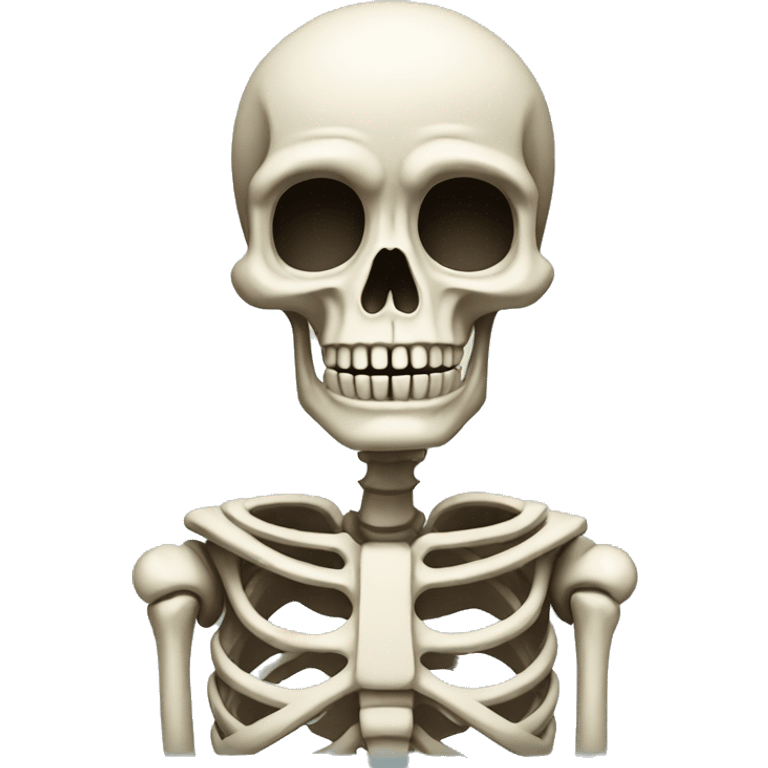 Confused Skeleton emoji