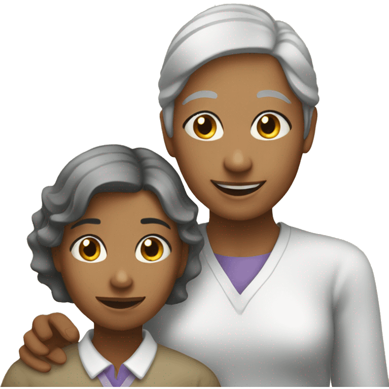 YOUNG WOMAN HELPING ELDER PERSON emoji