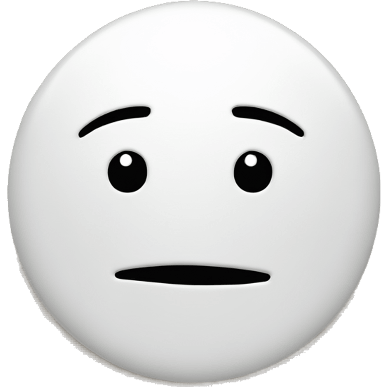 A white circle with limbs and a face emoji