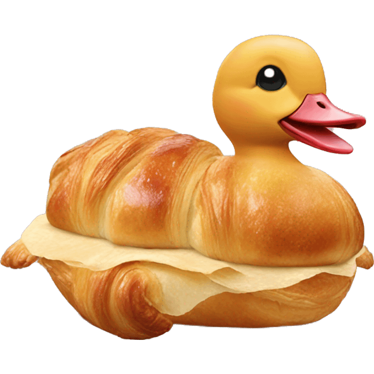 duck croissant emoji