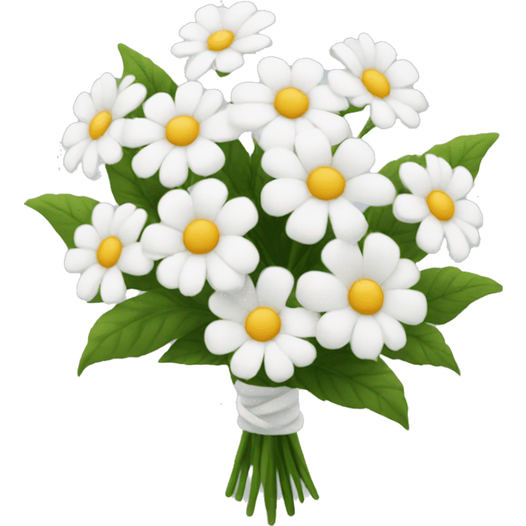 white flower bouquet  emoji