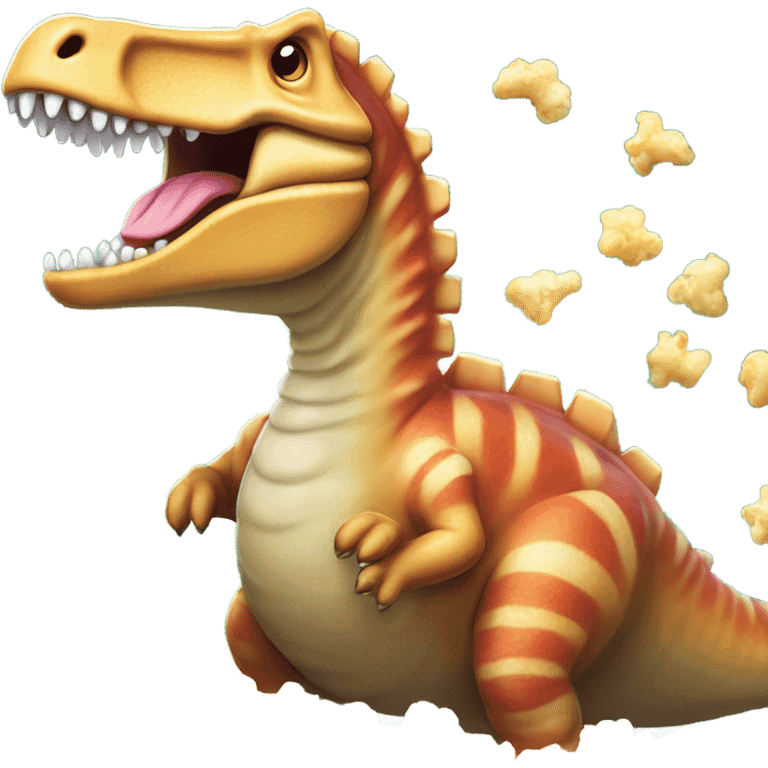 Spinosaurus eating popcorn emoji