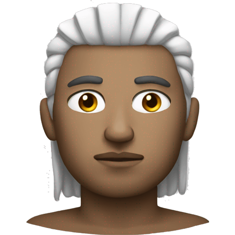 warrior thoughtful head man white skin emoji