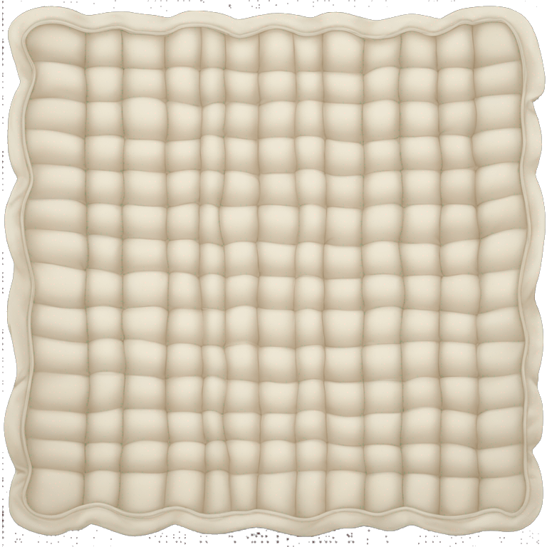 Cream colored blanket folded emoji