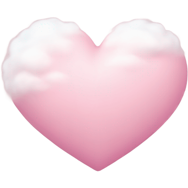 pink heart + cloud emoji