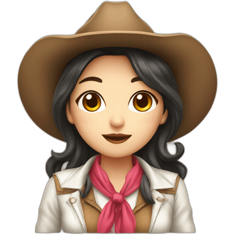 Hot Korean Girls in cowgirl costume emoji