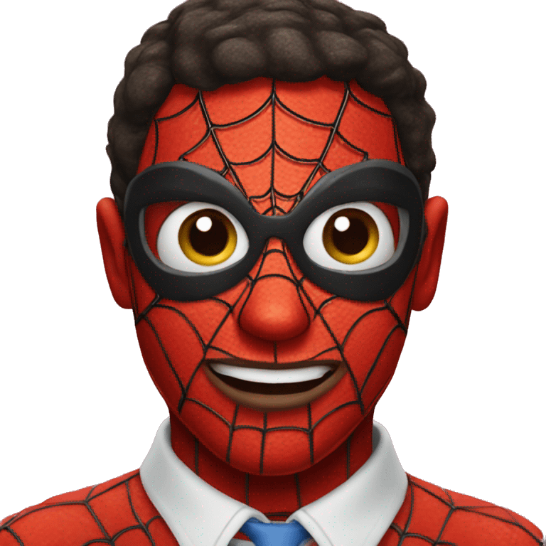 Spiderman face emoji