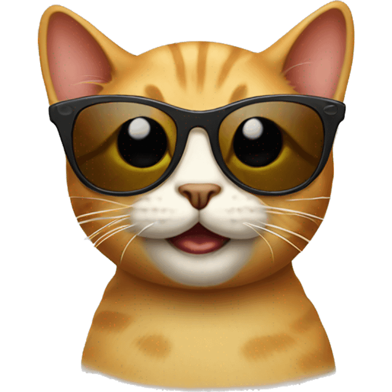 Cat with sunglasses emoji