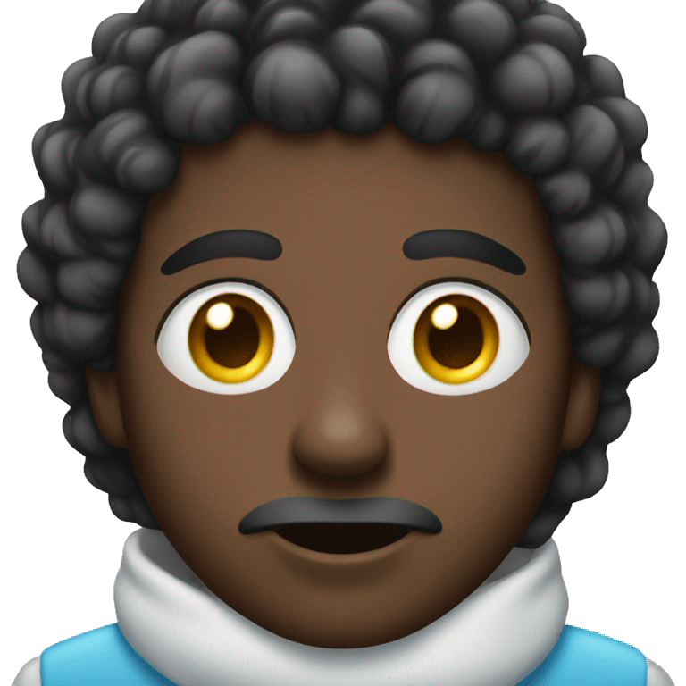 black man with star eyes and watery mouth emoji