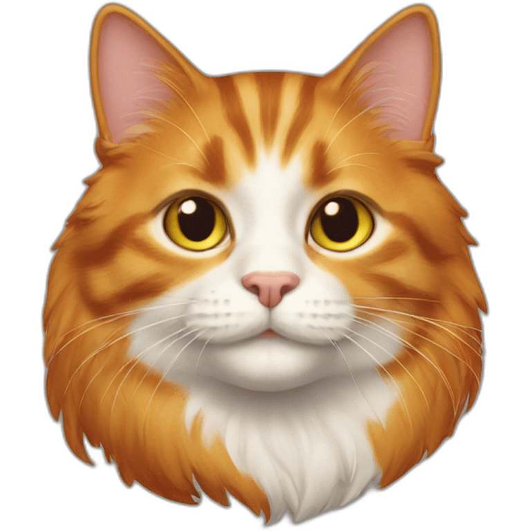 a ginger cat, big emoji