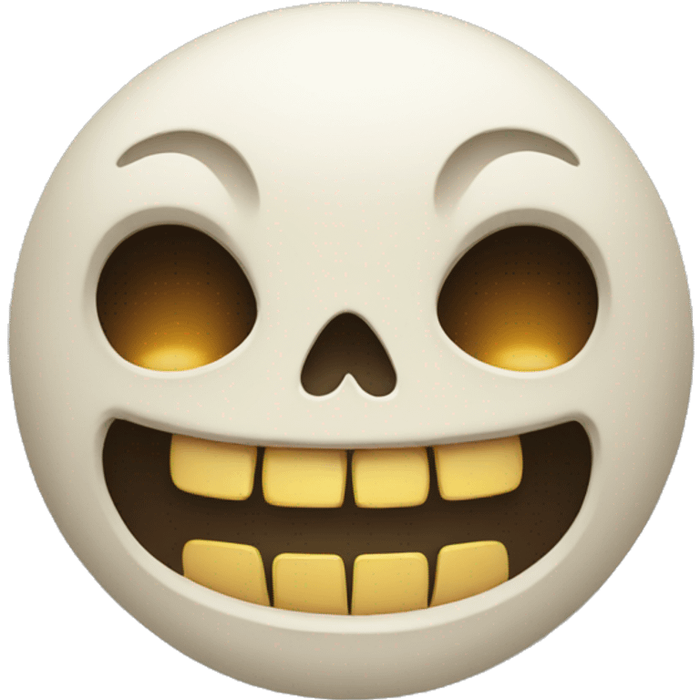 Skull face and laughing face emoji