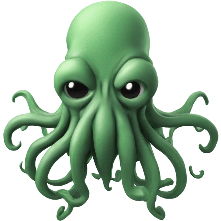 Cthulhu wireframe 3D emoji