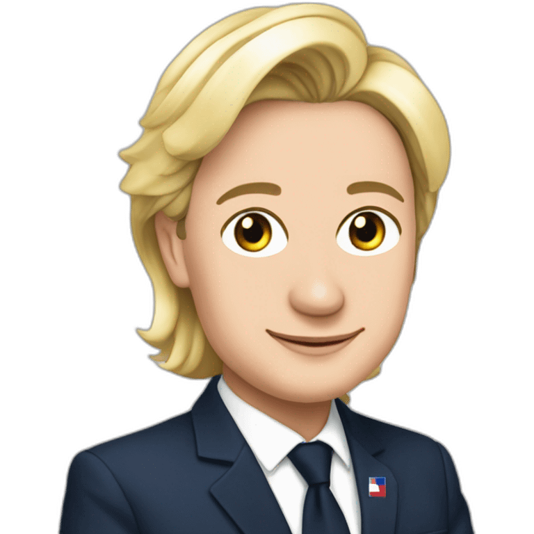 Macron sur Marine Le Pen emoji