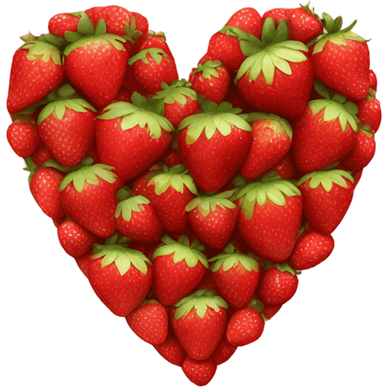 Strawberry heart emoji