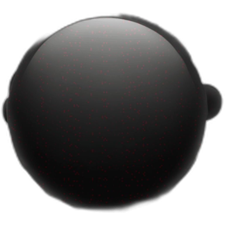 3d gradient black circle emoji