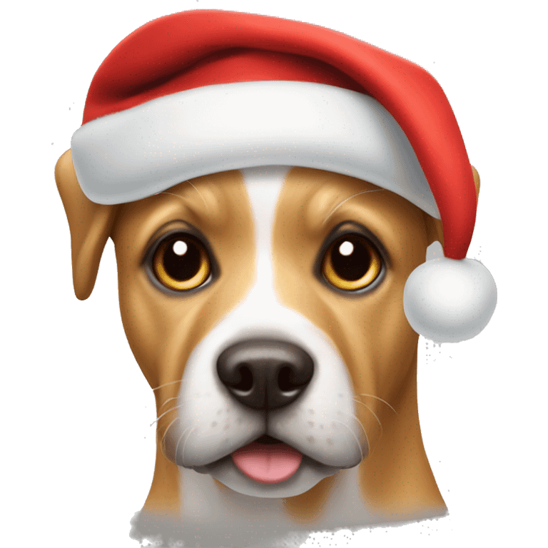 Dog with Santa hat  emoji