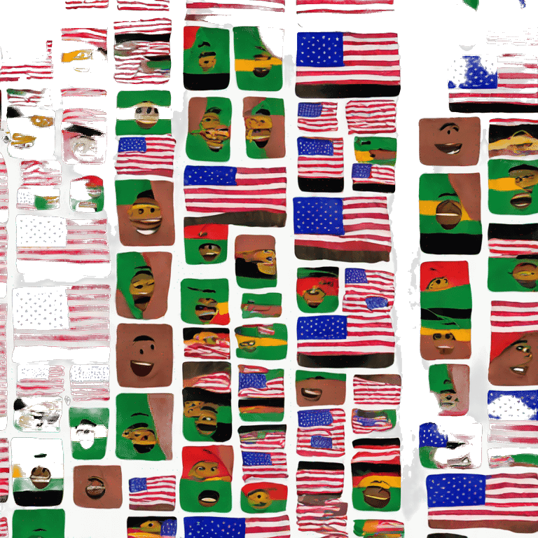 african american flag emoji