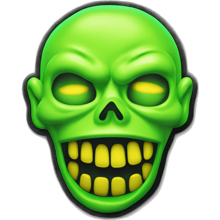 Limp Bizkit rock band logo neon green yellow slime  emoji