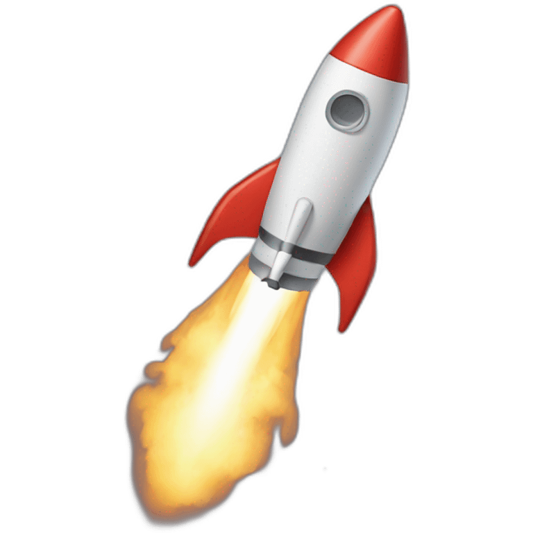 rocket around moon emoji