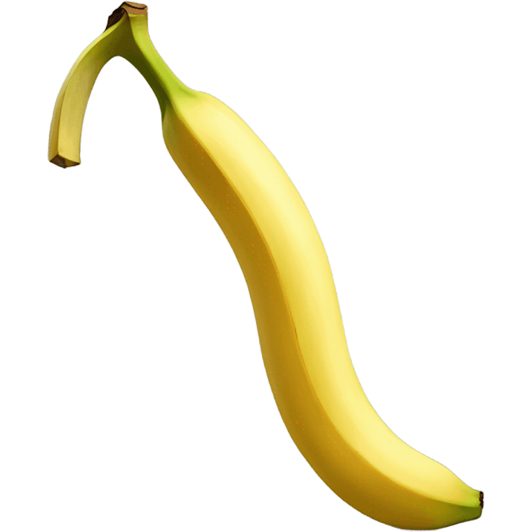 Strangely curved banana emoji