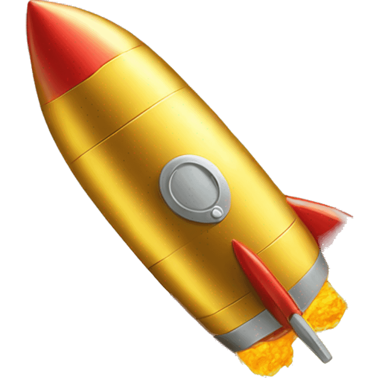 rocket brimming gold coins emoji