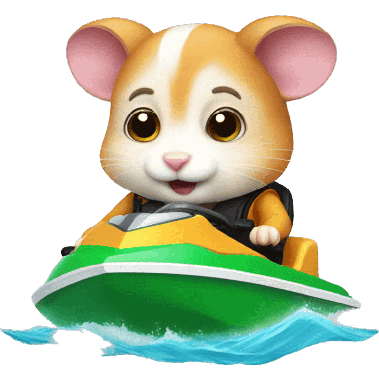 hamster on jetski emoji