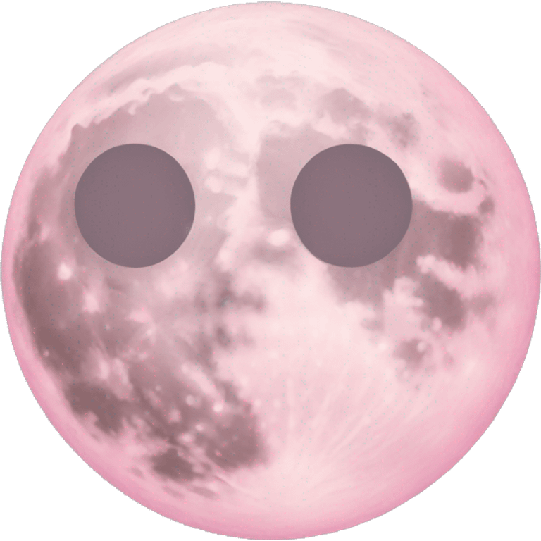 pastel pink moon emoji