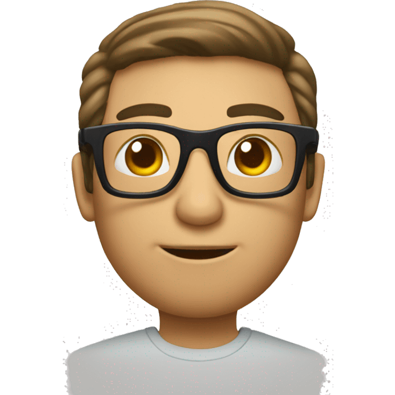 Un peroo con gafas emoji