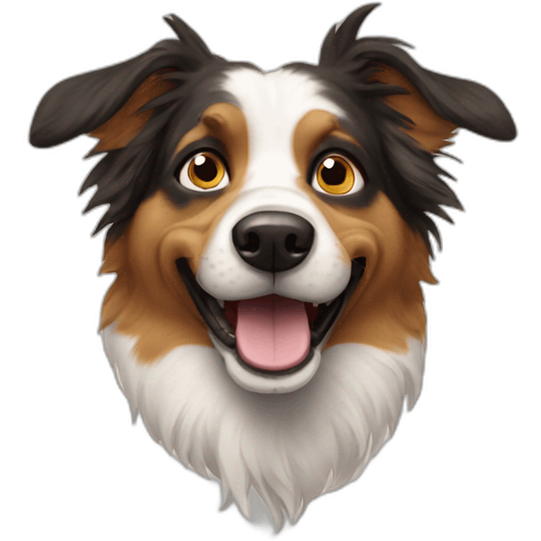 Crazy Aussie dog emoji