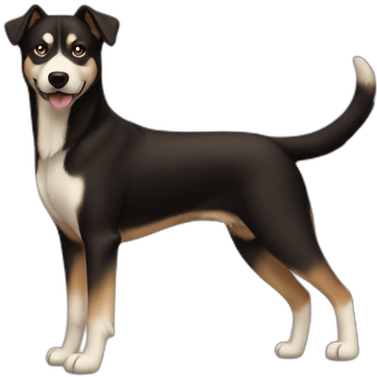 brown-husky-black-lab-mix-dog emoji