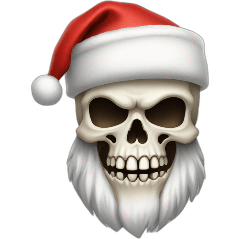 Santa skull emoji