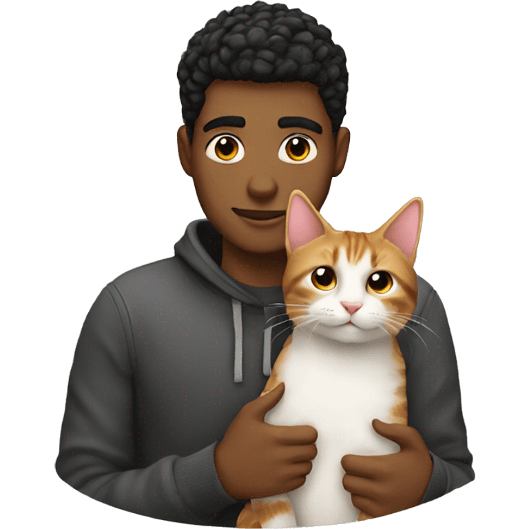 Boyfriend with a cat emoji