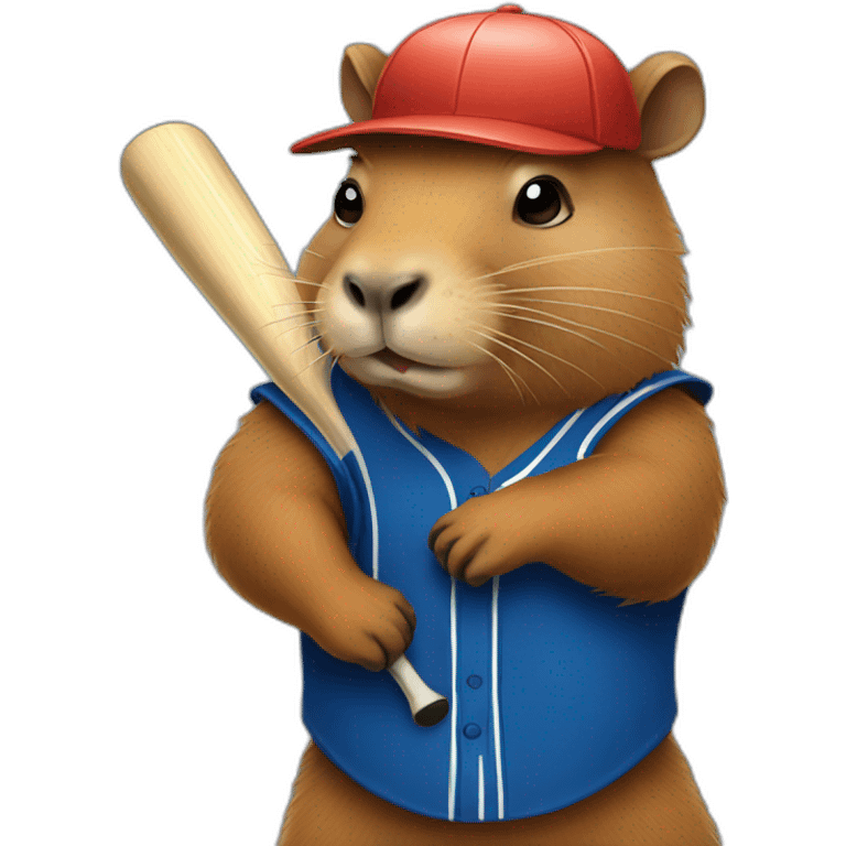 capybara playing baseball emoji