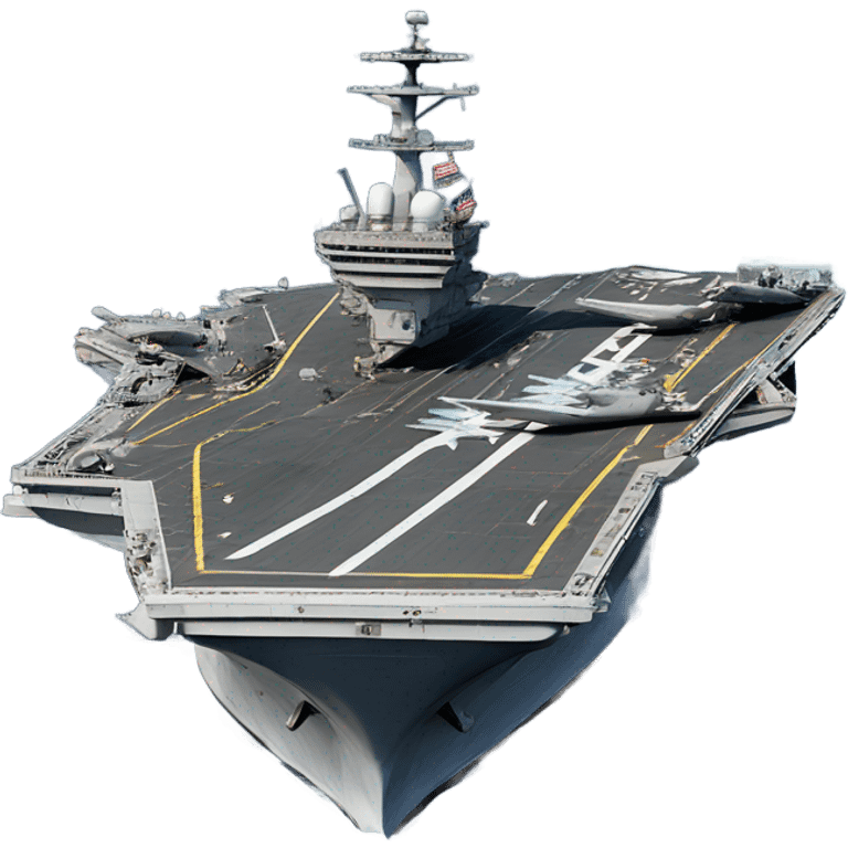 photorealistic aircraft carrier emoji