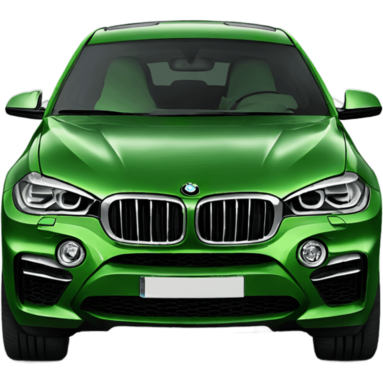 BMW x6 green emoji