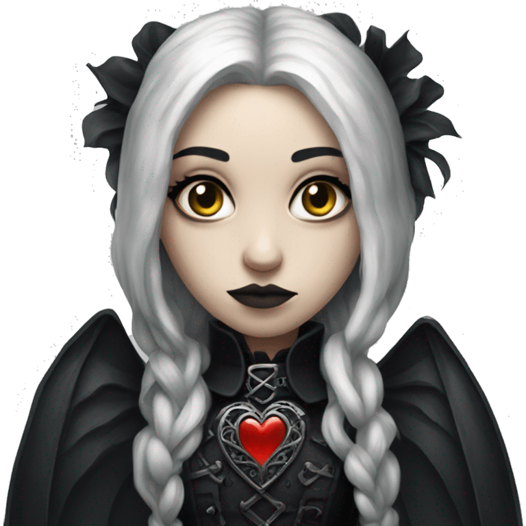 Gothic heart emoji