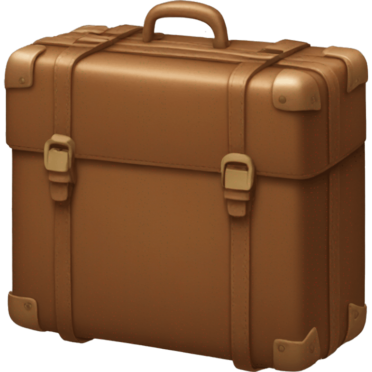 Brown travel case emoji