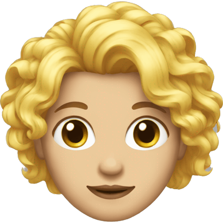 Cyrly hair emoji