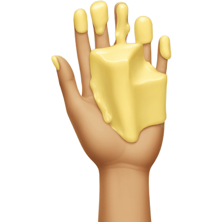 Hands with Butter on them emoji