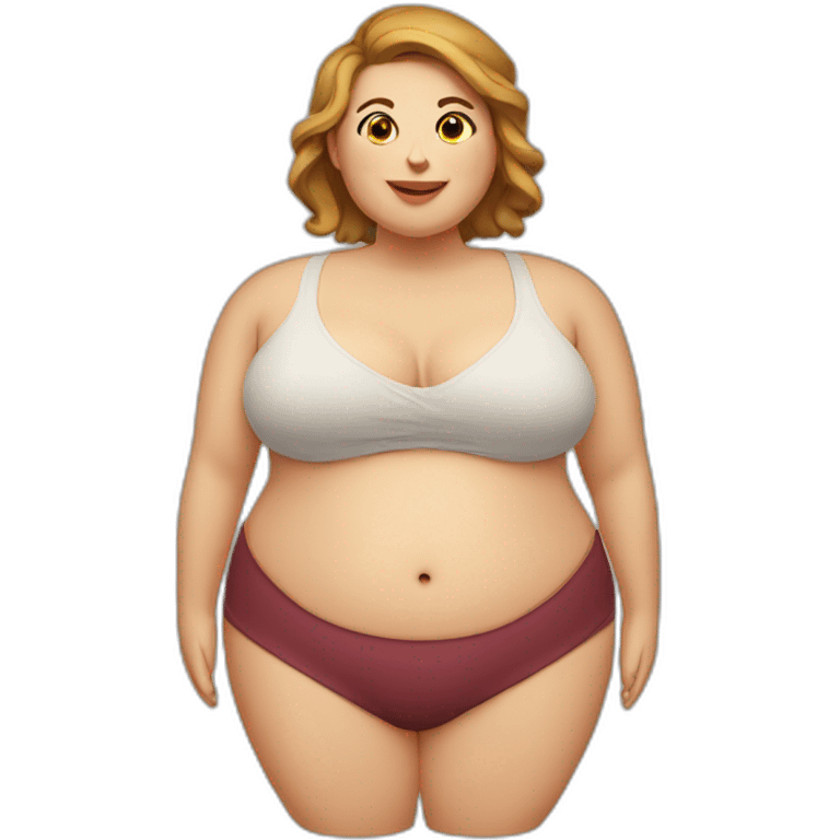 obese-woman-big-belly emoji