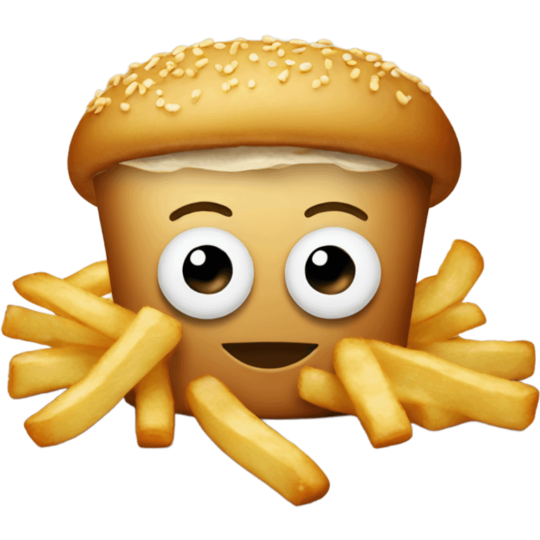 Fries and fried squid emoji