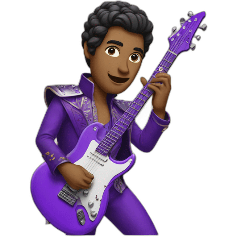 prince with purple electric guitar emoji