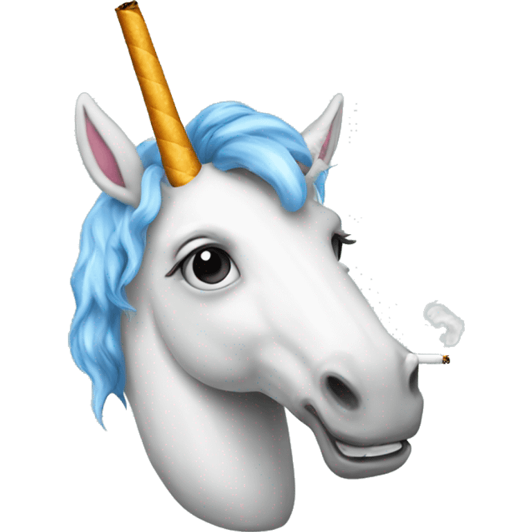 unicorn smoking emoji